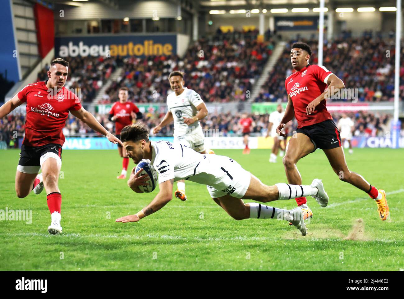 Toulouse's Romain Ntamack during the Heineken Champions Cup, Pool A match  at Coventry Building Society Arena, Coventry. Picture date: Saturday  January 15, 2022 Stock Photo - Alamy