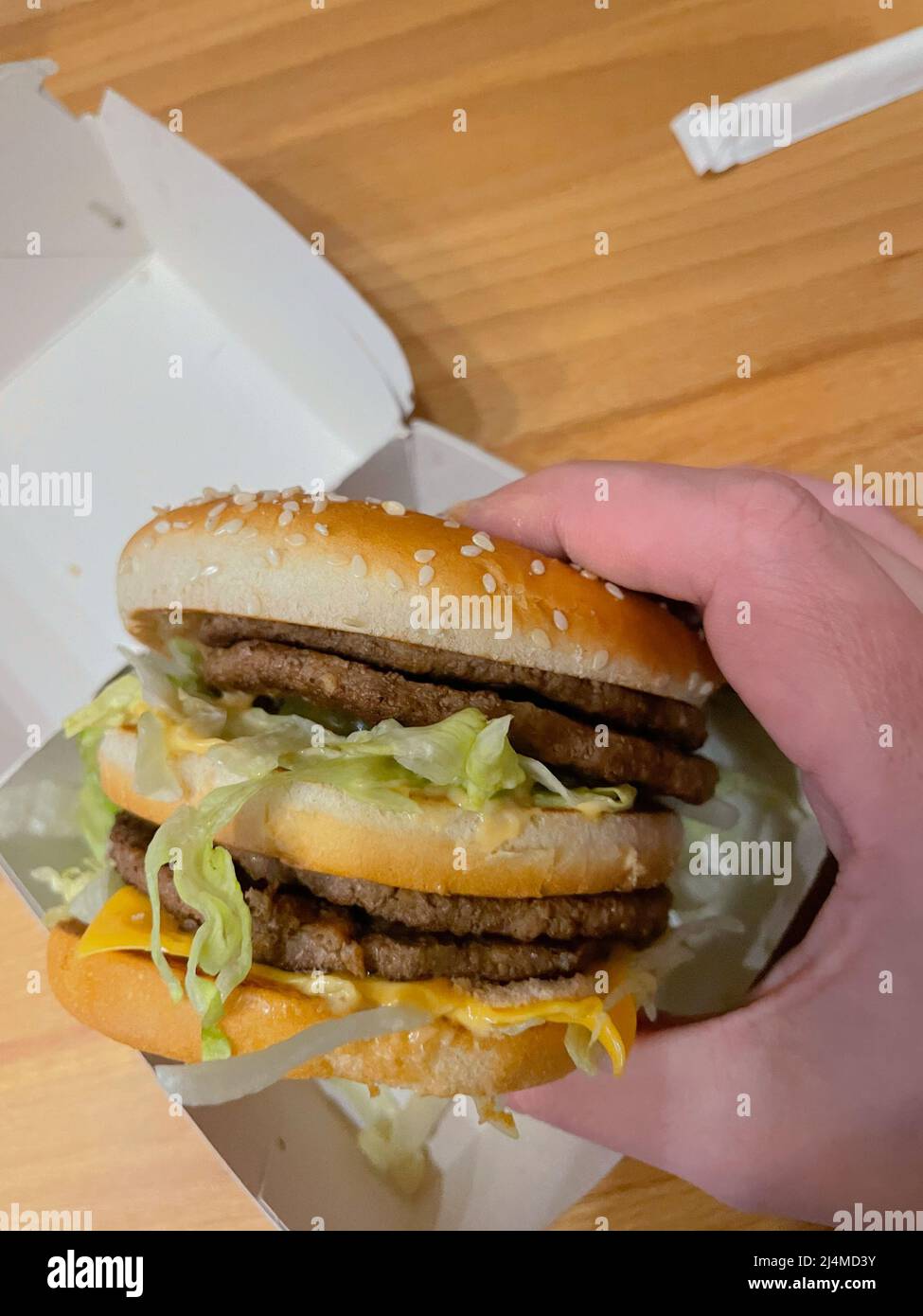 american, background, beef, big, big mac, burger, cheese, cheeseburger, closeup, delicious, dinner, eat, fast, fastfood, food, fresh, hamburger, junk, Stock Photo