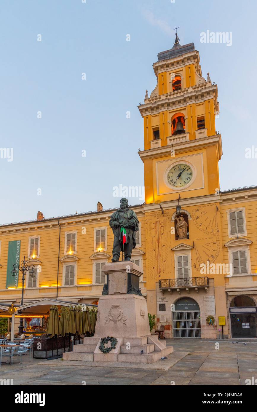 Parma, Italy, September 25, 2021 Palazzo del Governatore in Italian