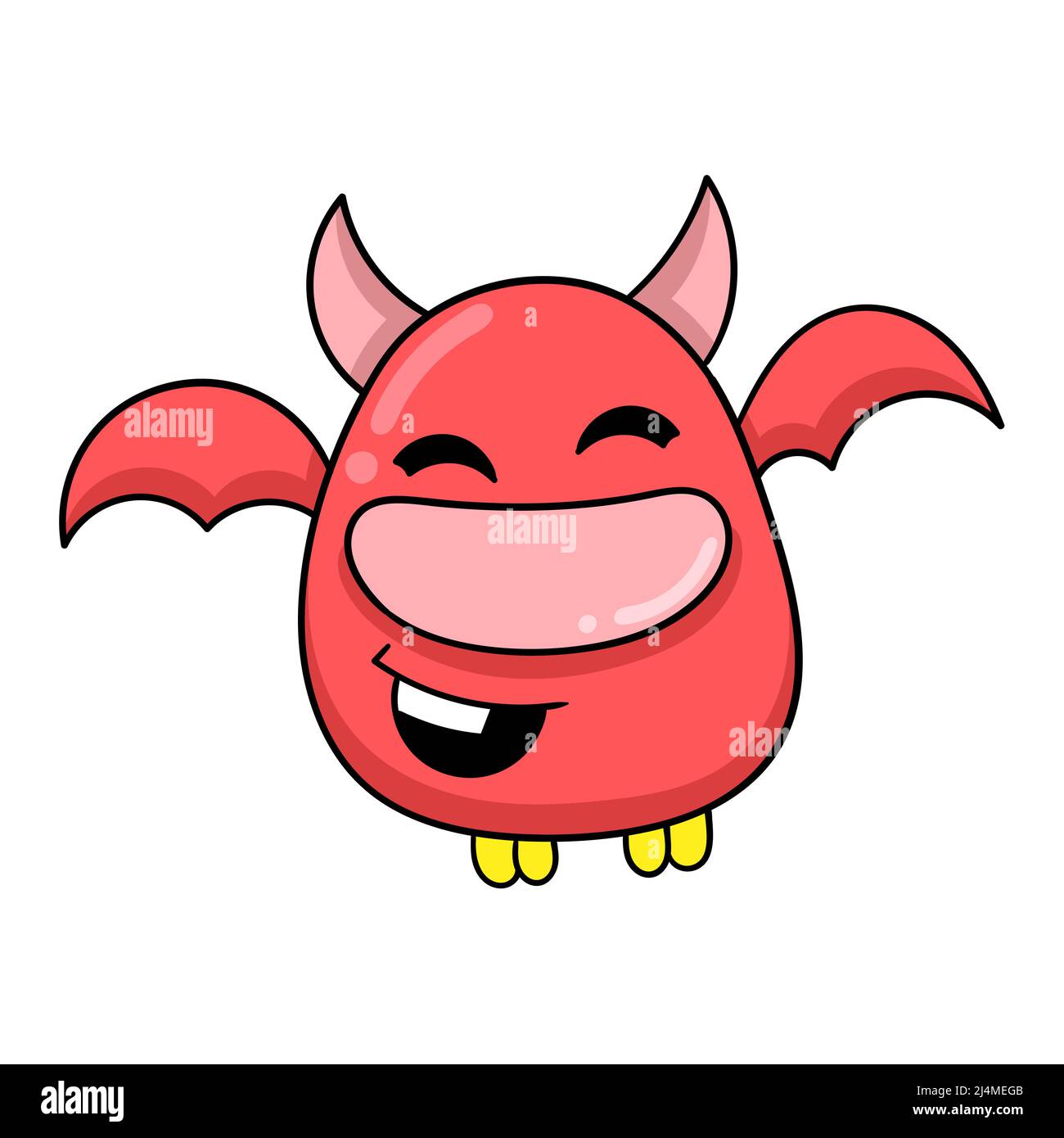 pig face bat is flying laughing Stock Vector Image & Art - Alamy