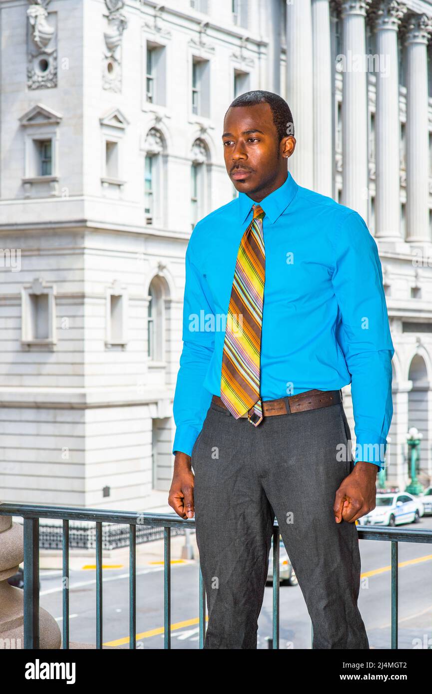 Dressing Light Blue Shirt Gray Pants Stock Photo 178294595  Shutterstock