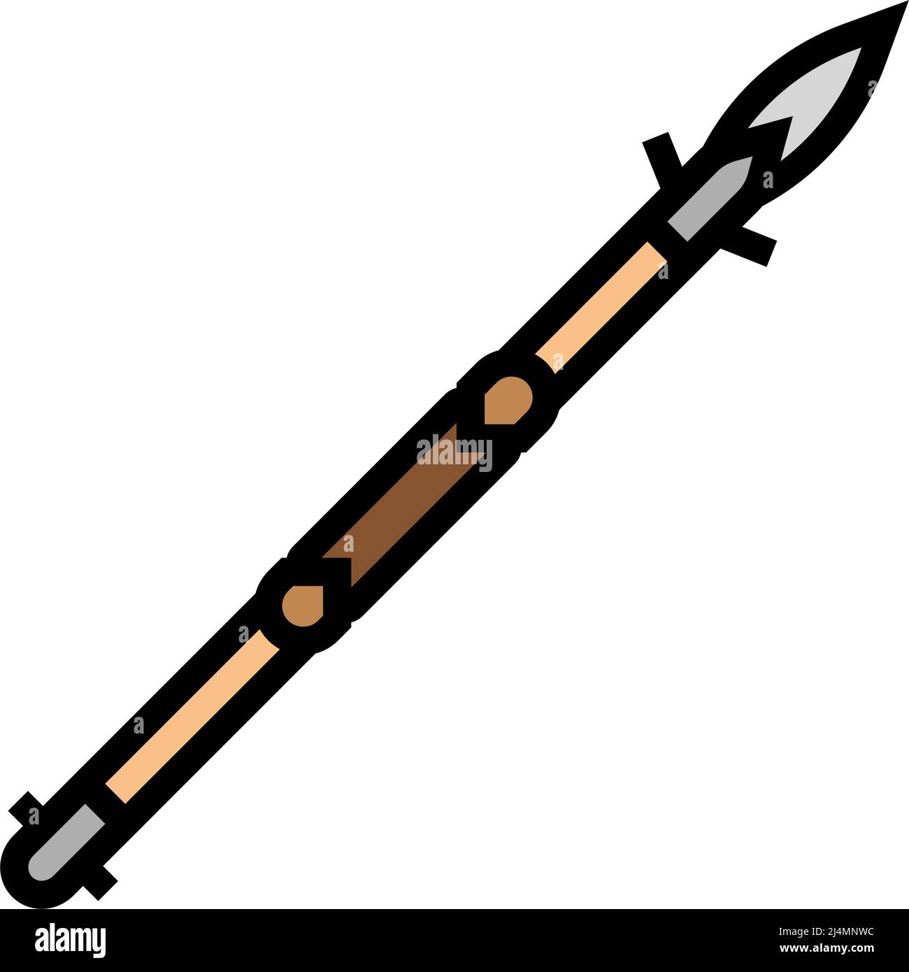 spear weapon color icon vector illustration Stock Vector Image & Art ...