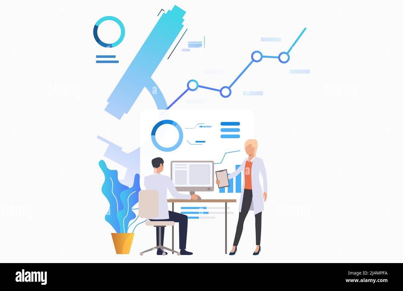 Examining database Stock Vector Images - Alamy