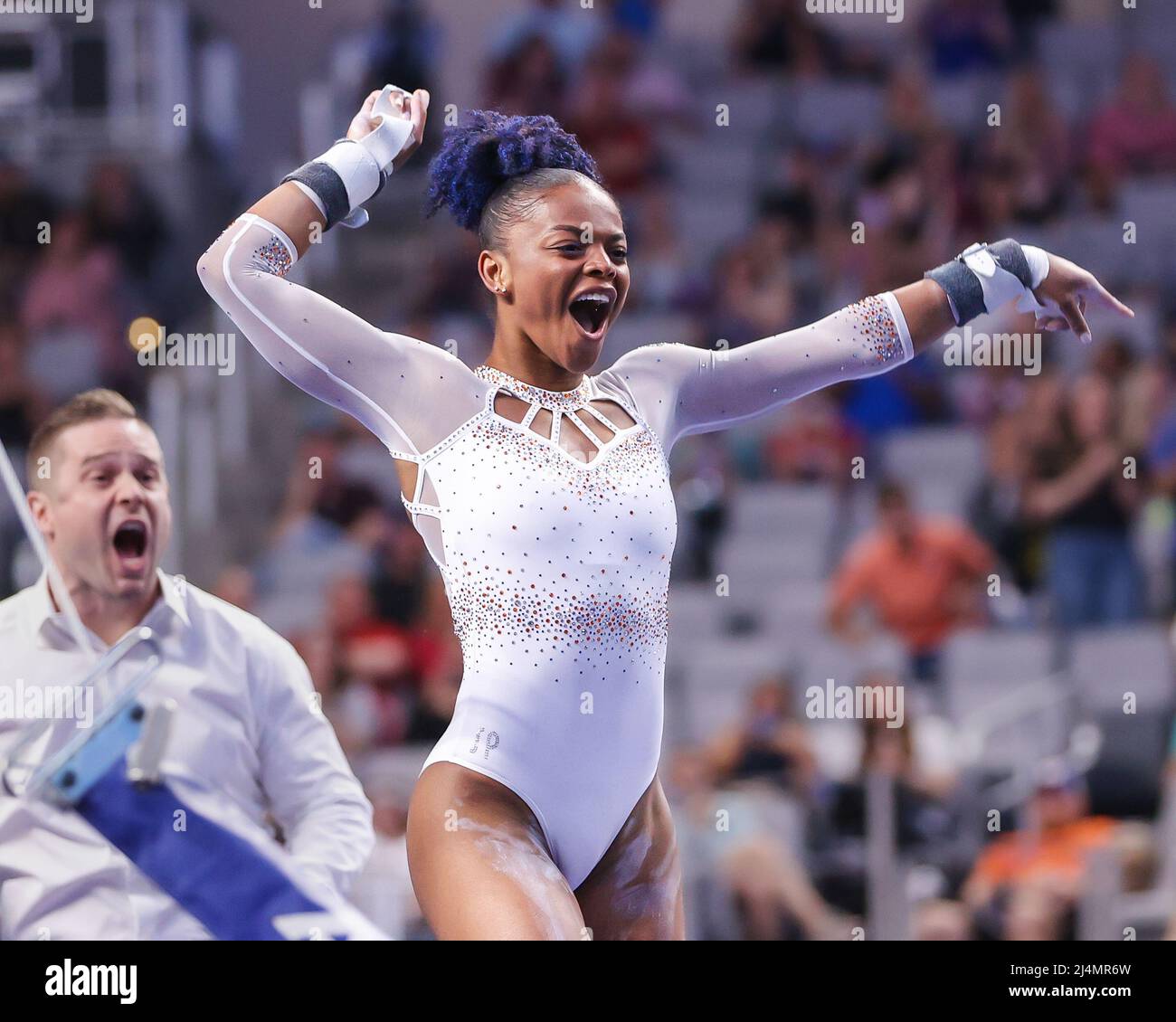 Fort Worth, TX, USA. 16th Apr, 2022. Florida's Trinity Thomas