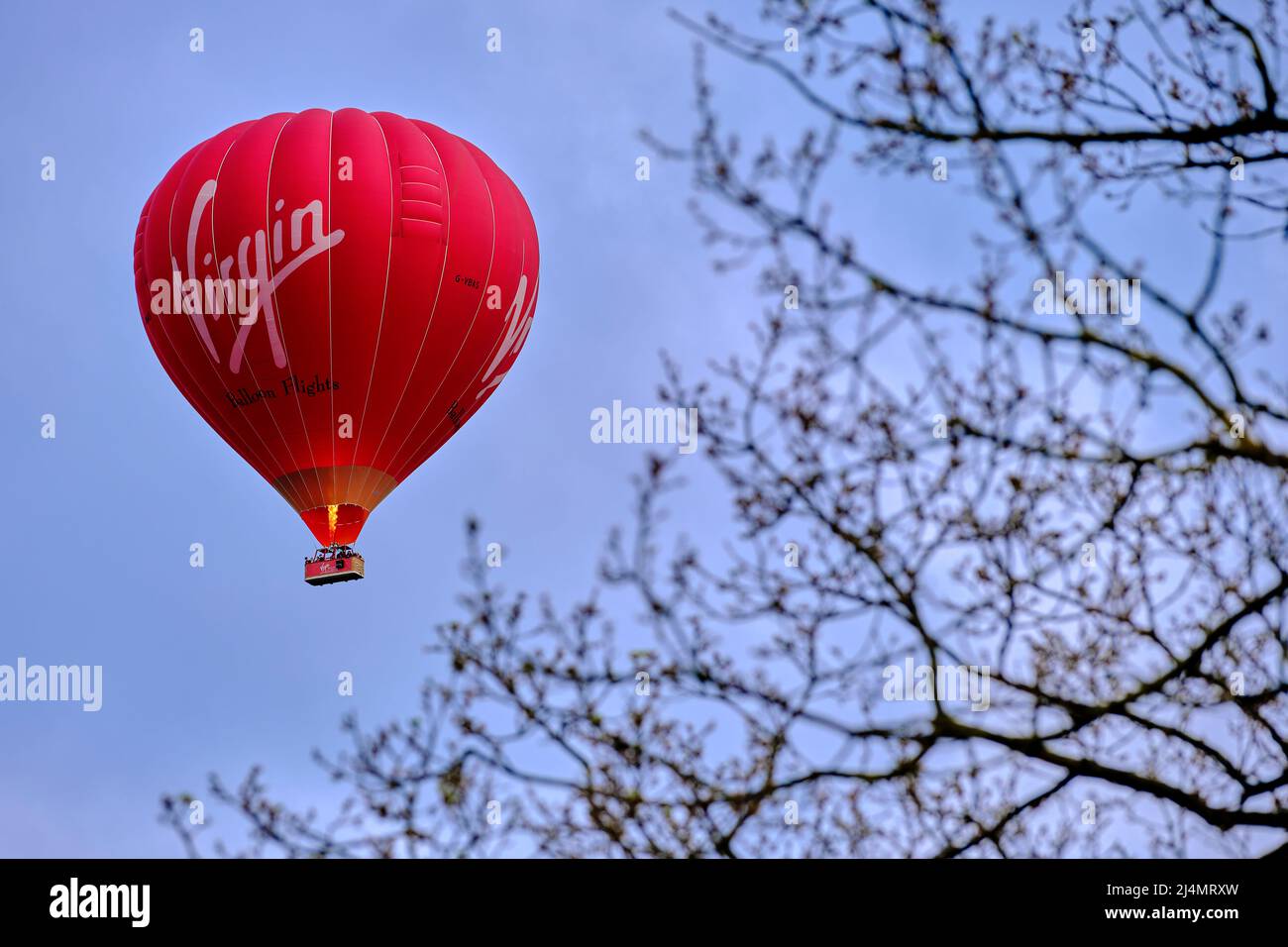 Virgin Hot Air Balloon Stock Photo