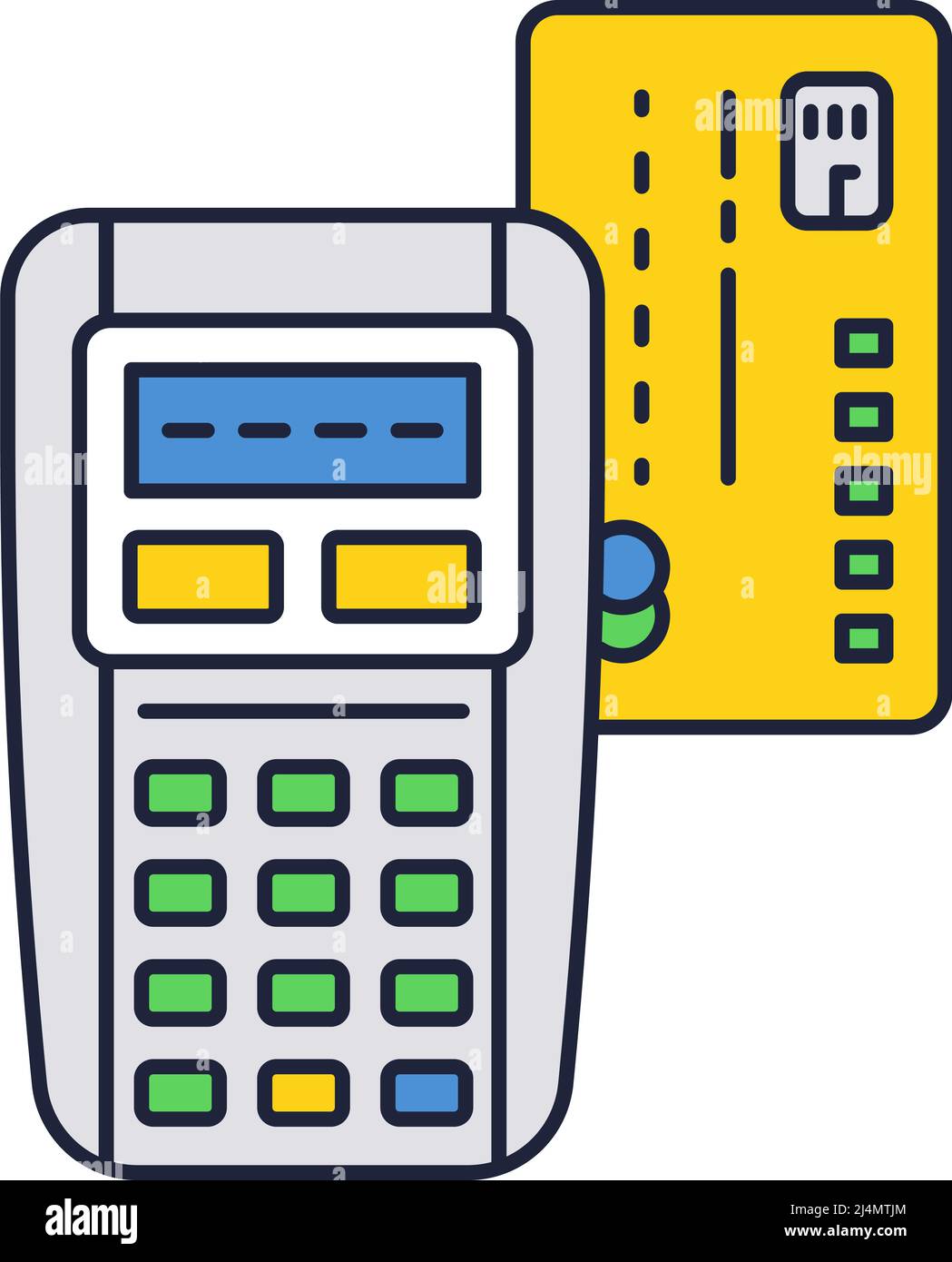 Bank pos terminal for payment vector icon Stock Vector Image & Art - Alamy