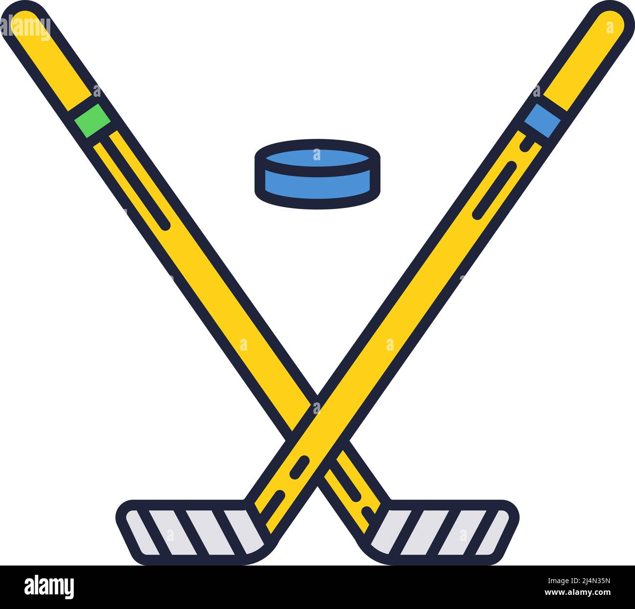 Field hockey competitive game and equipment Vector Image