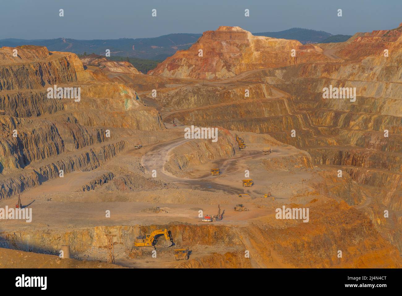 Open pit at Minas de Riotinto in Spain Stock Photo Alamy
