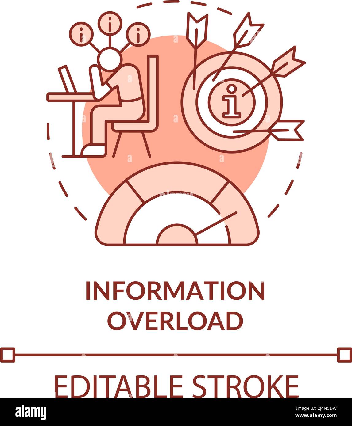 Information overload terracotta concept icon Stock Vector Image & Art ...