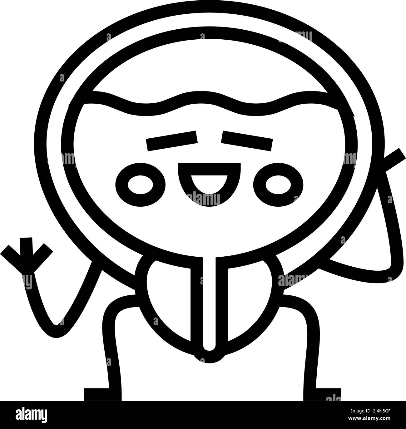bladder healthcare line icon vector illustration Stock Vector Image ...