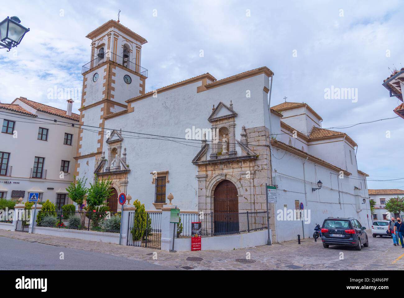 Parroquia de la Encarnacion church in Grazalema, Spain. Stock Photo