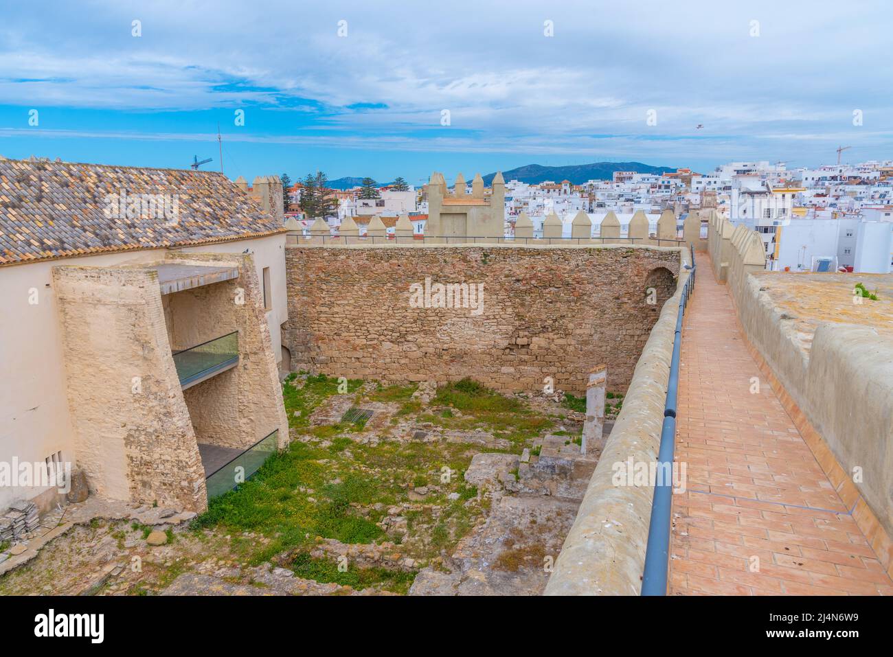 Castillo de Guzman el Bueno in Spanish town Tarifa Stock Photo