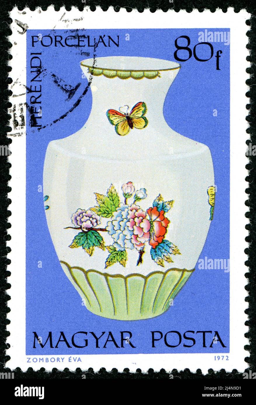 HUNGARY CIRCA 1972 Postage stamp printed in Hungary, dedicated to