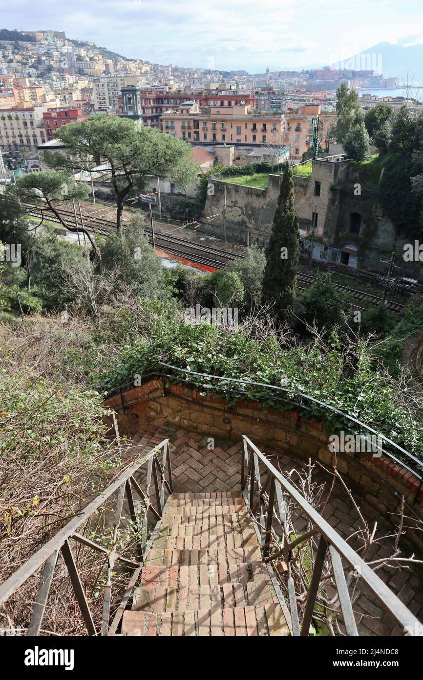 Napoli - Scorcio panoramico dal Parco Vergiliano Stock Photo