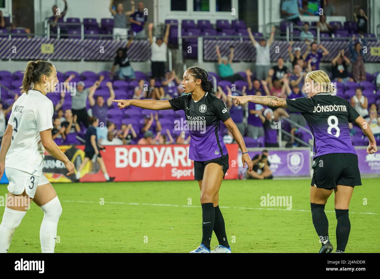 Orlando, Florida, USA, April 16, 2022, Orlando Pride players Darian