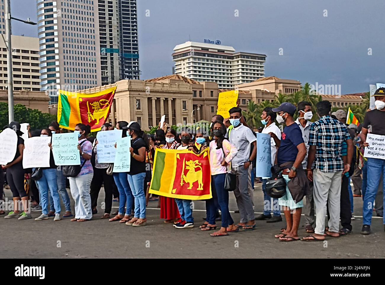 The protest at the Galle Face Green continued for the 9th consecutive ...