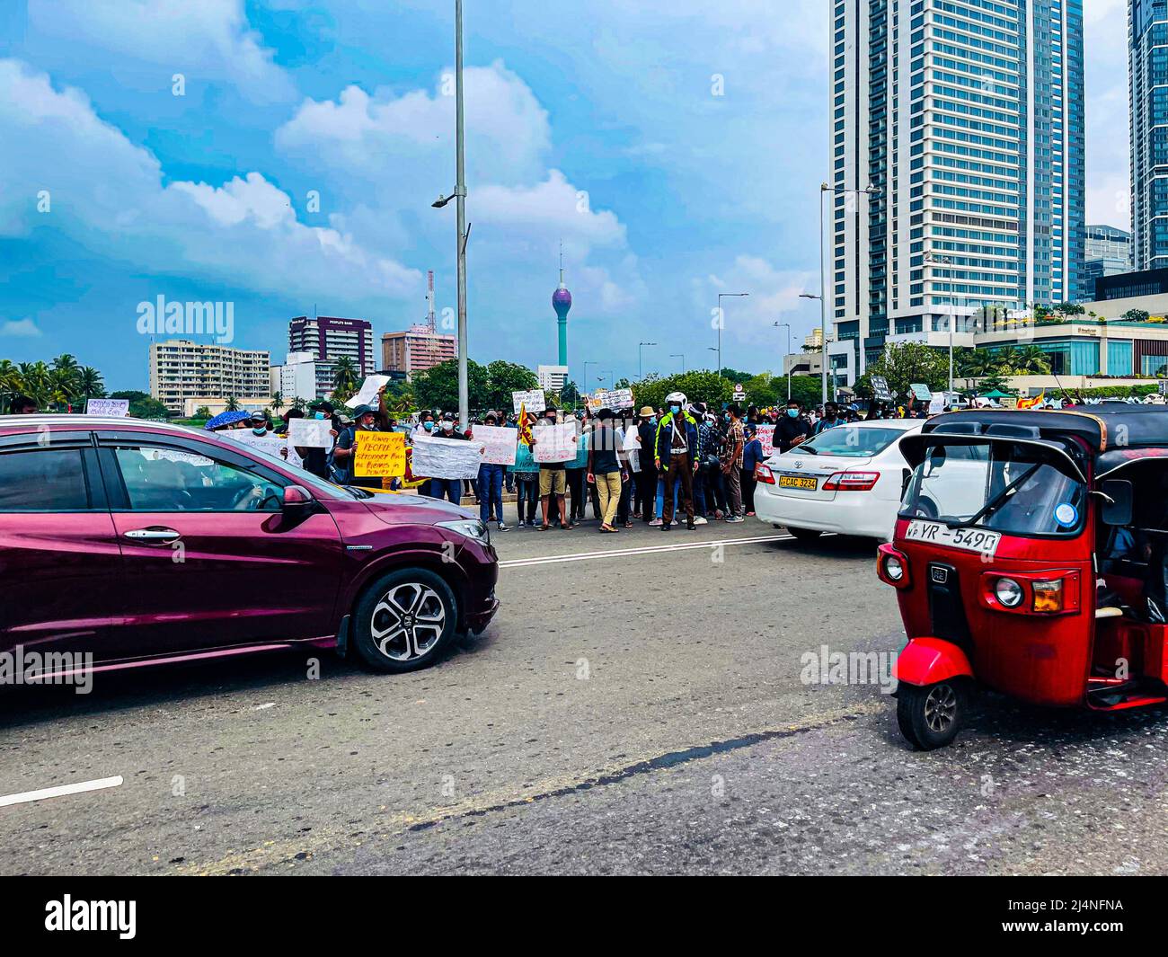 The protest at the Galle Face Green continued for the 9th consecutive ...