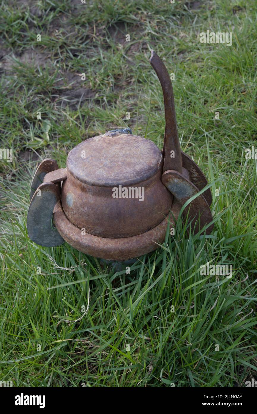 Metal agricultural device Stock Photo