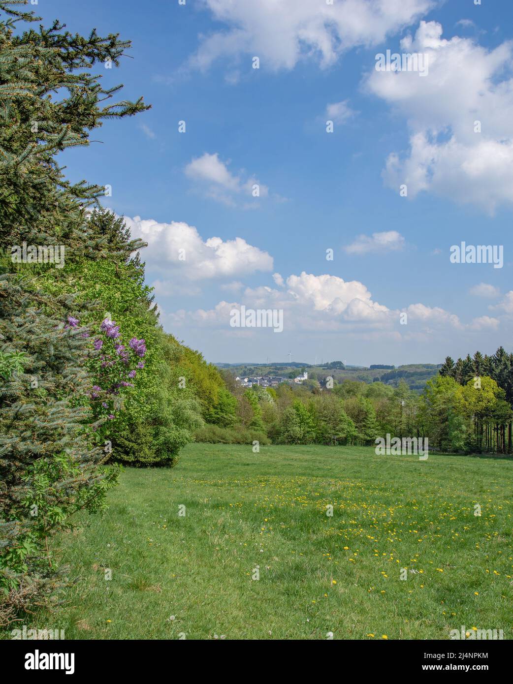 popular Kneipp Health Resort of Bad Marienberg,Westerwald,Germany Stock Photo