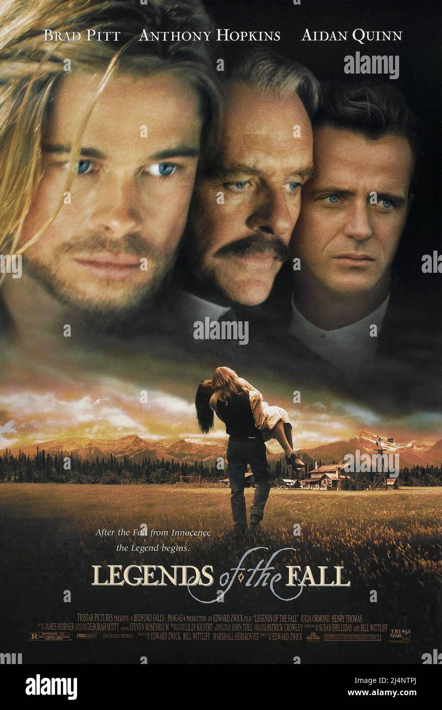 ANTHONY HOPKINS, AIDAN QUINN and BRAD PITT in LEGENDS OF THE FALL (1994), directed by EDWARD ZWICK. Credit: TRISTAR PICTURES / Album Stock Photo