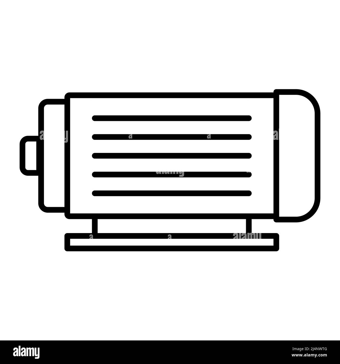 Electric motor vector icon on white background Stock Vector Image & Art
