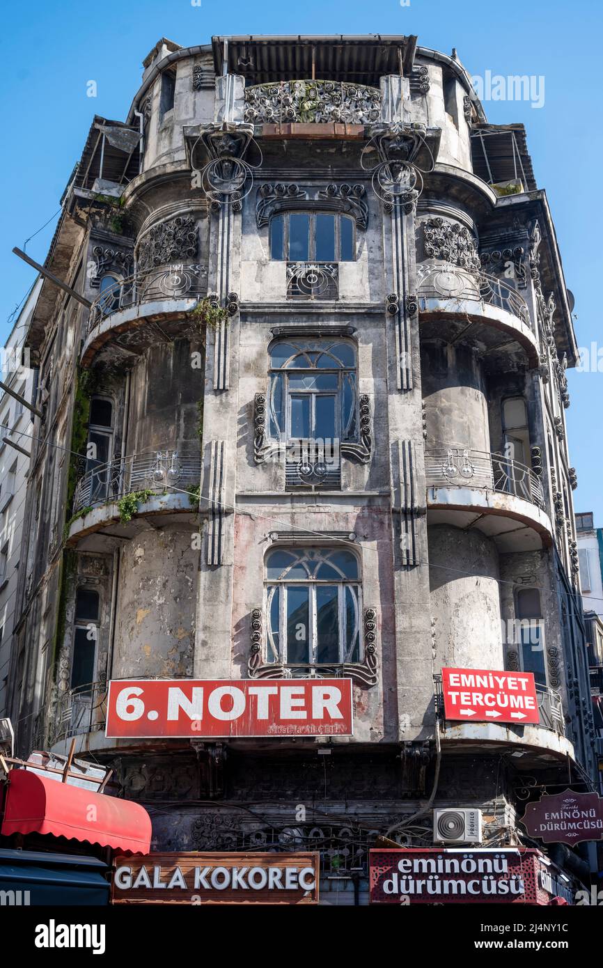 Türkei, Istanbul, Eminönü, Büyük Postane Caddesi, Vlora Hani, Stock Photo