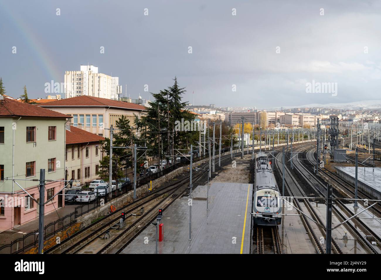 Türkei, Ankara, Hauptbahnhof, Stock Photo
