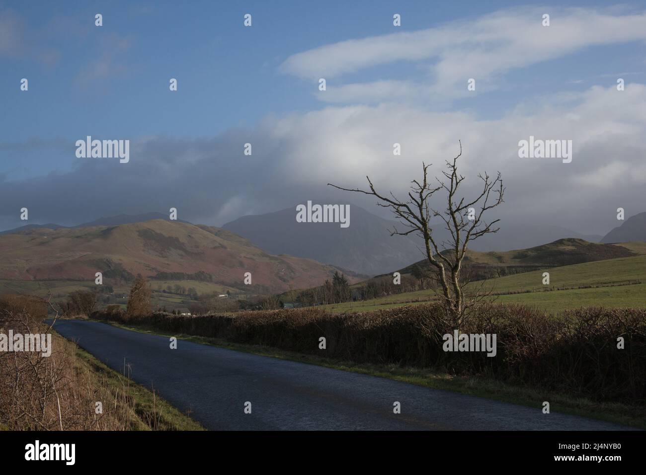 Views of countryside in the borough of Allerdale in Cumbria in the UK ...