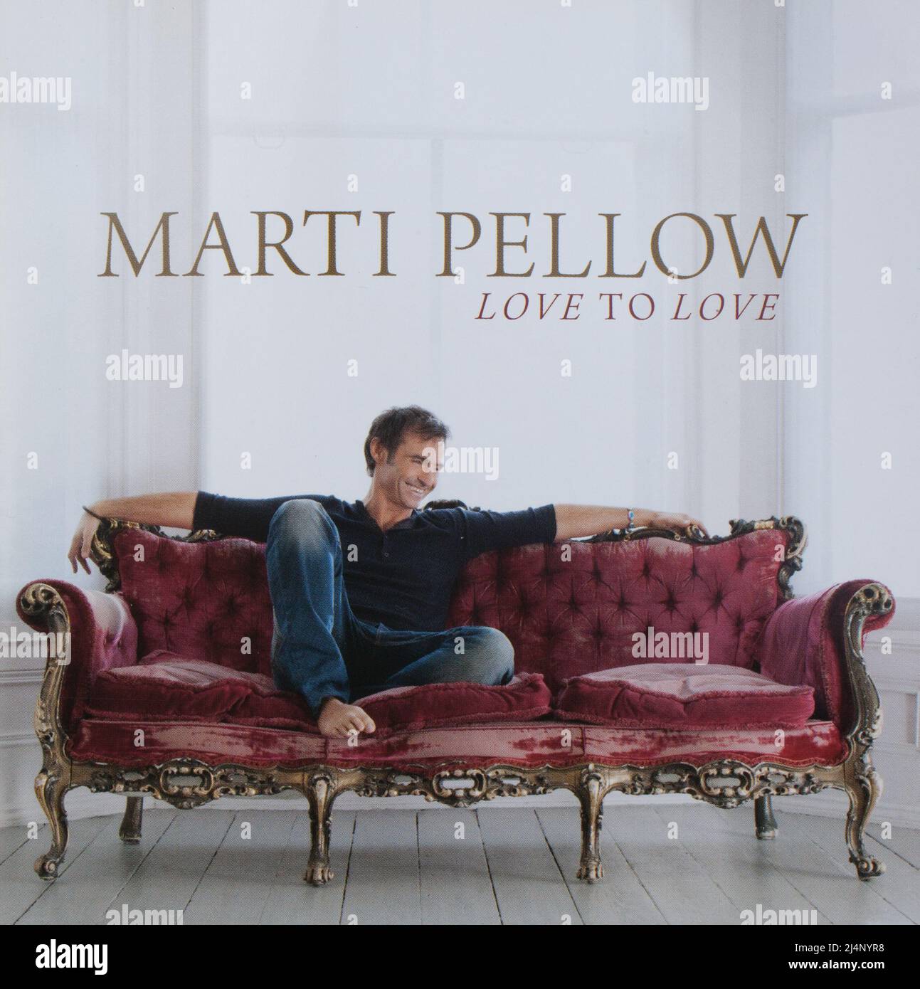 The CD album cover to Love to Love by Marti Pellow Stock Photo
