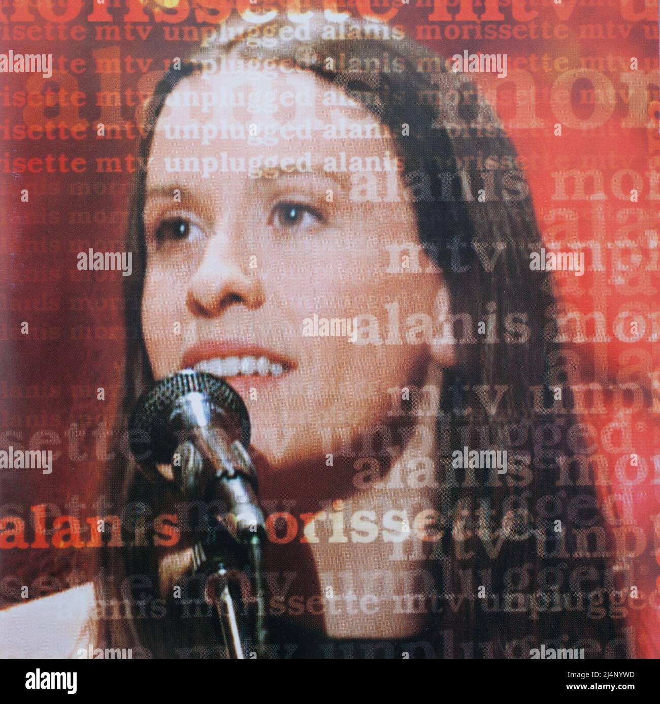The CD album cover to Alanis Morisette MTV Unplugged Stock Photo