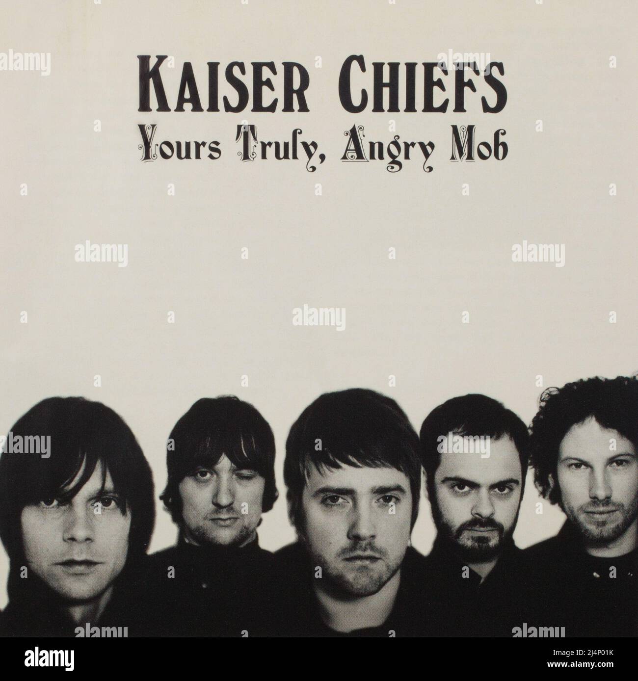 The CD album cover to Yours Truly Angry Mob by The Kaiser Chiefs Stock Photo