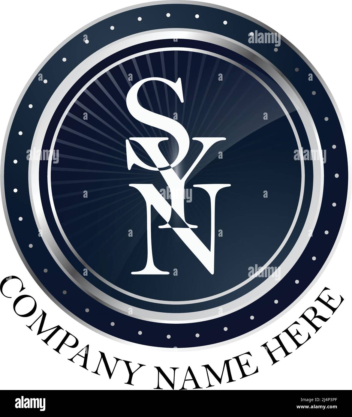 SYN & S&N Logo Design Stock Vector