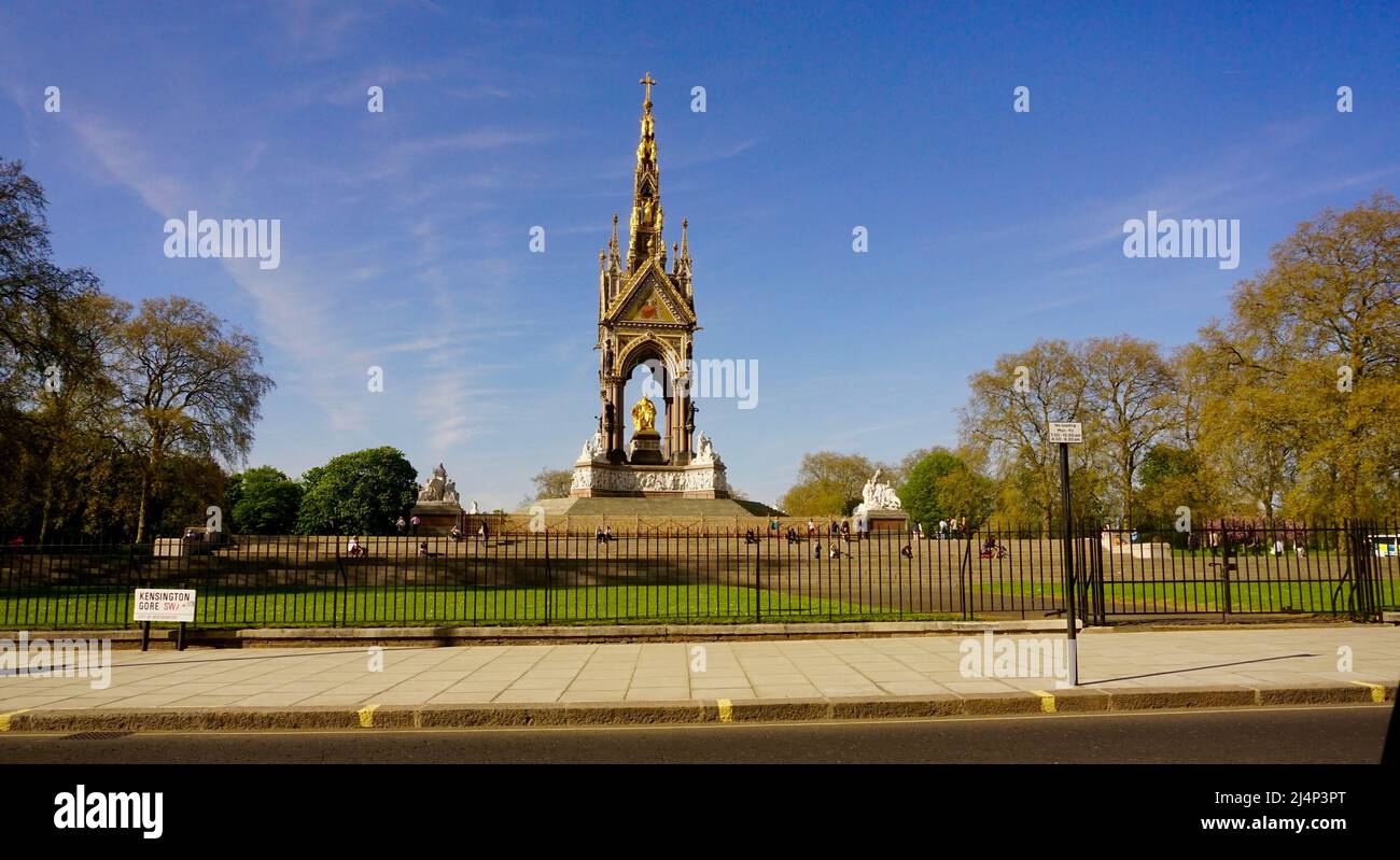 Royal Albert Memorial, Hyde Park, London, United Kingdom Stock Photo