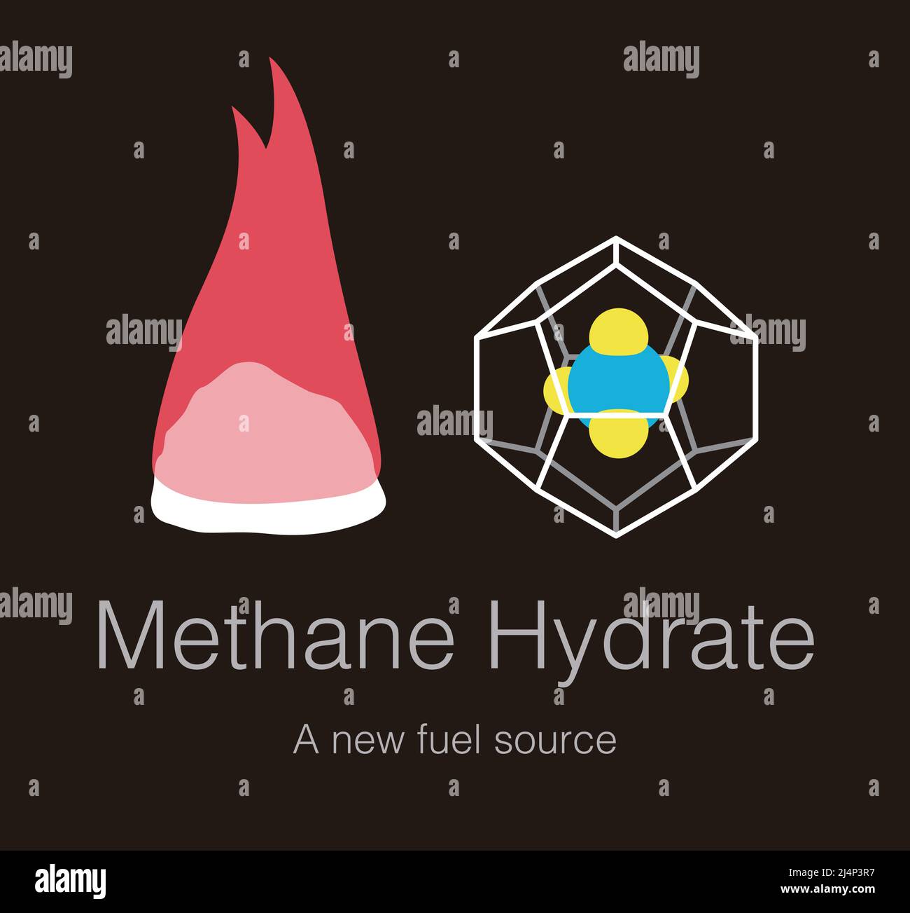 Methane gas fire ice Stock Vector Images - Alamy