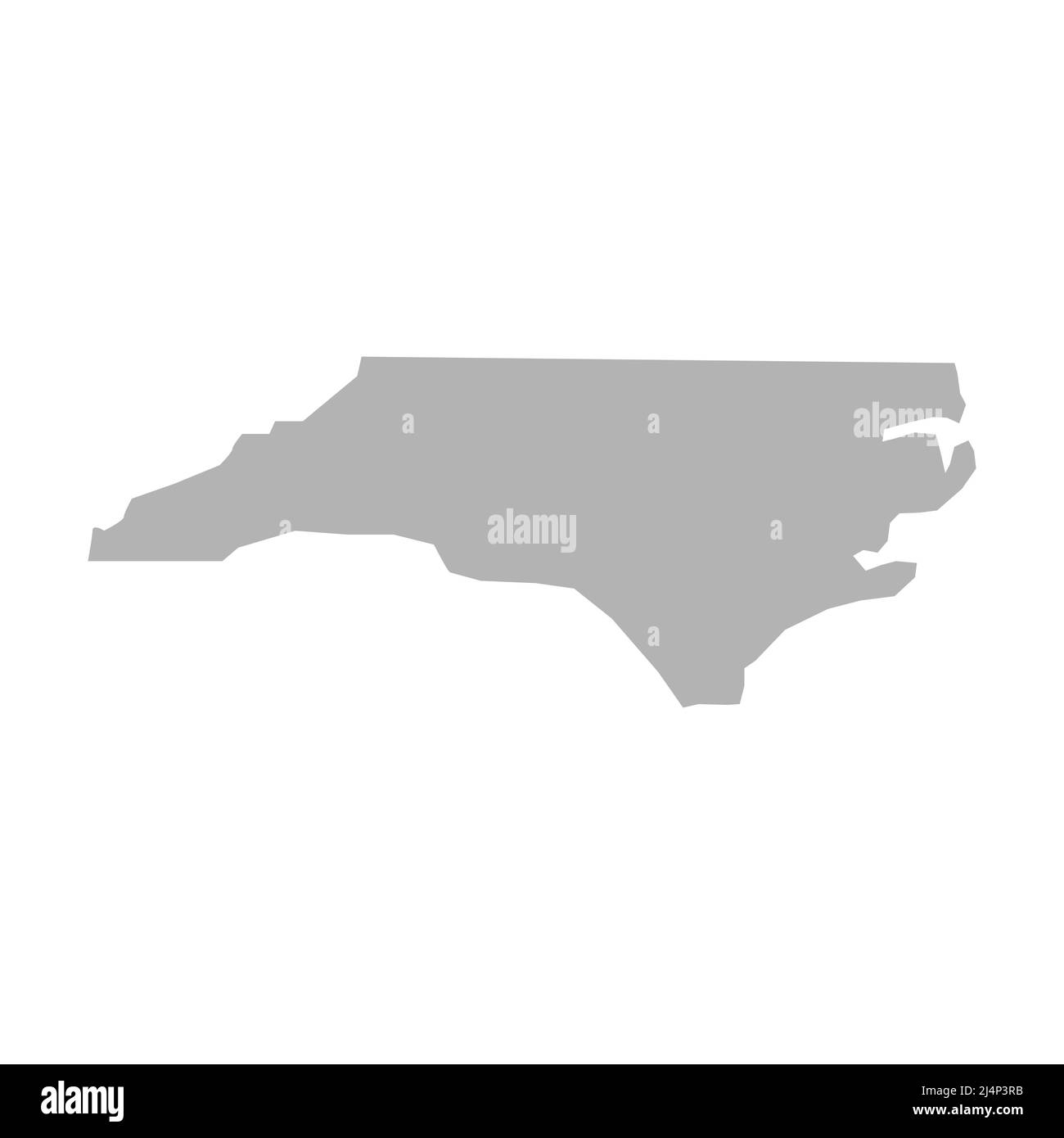 North Carolina map vector icon on white background Stock Vector Image
