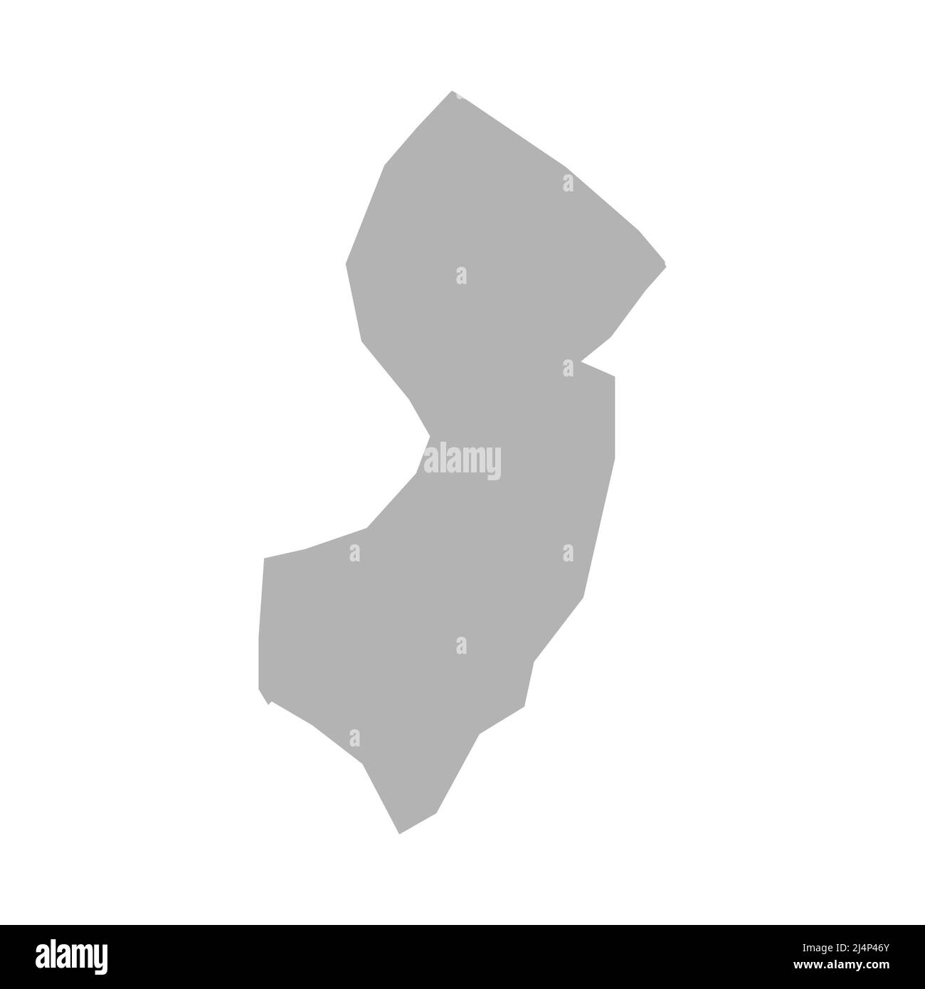 New Jersey map vector icon on white background Stock Vector