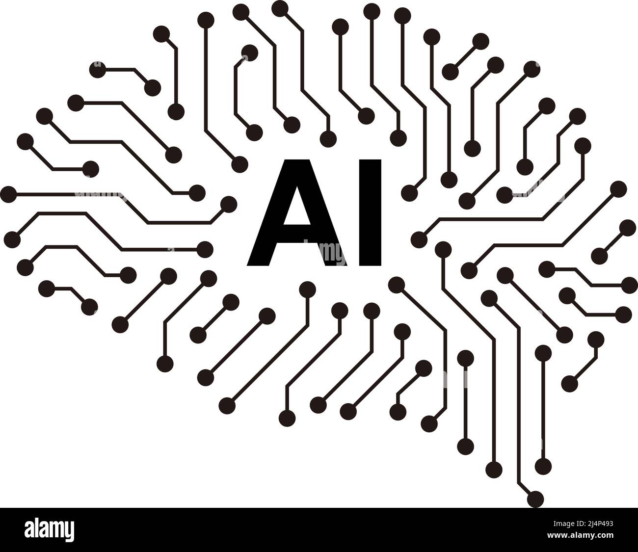 Brain concept digital Stock Vector Images - Alamy