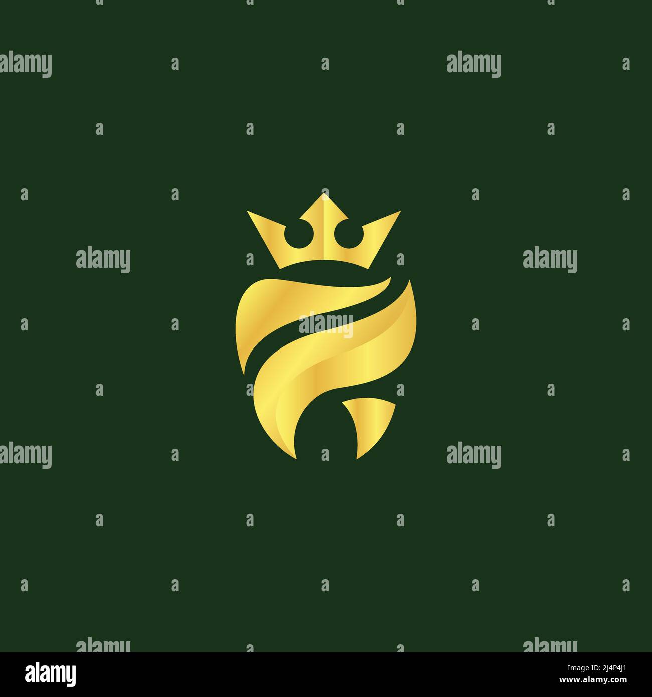 royal dental simple logo vector illustration Stock Vector