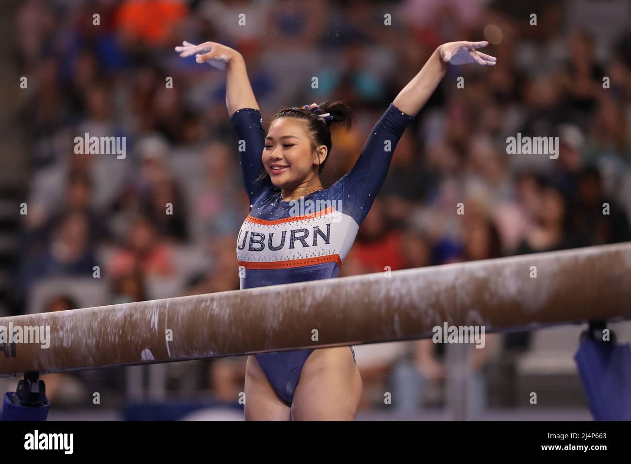 Fort Worth, Texas, USA. 16th Apr, 2022. Auburn University freshman and