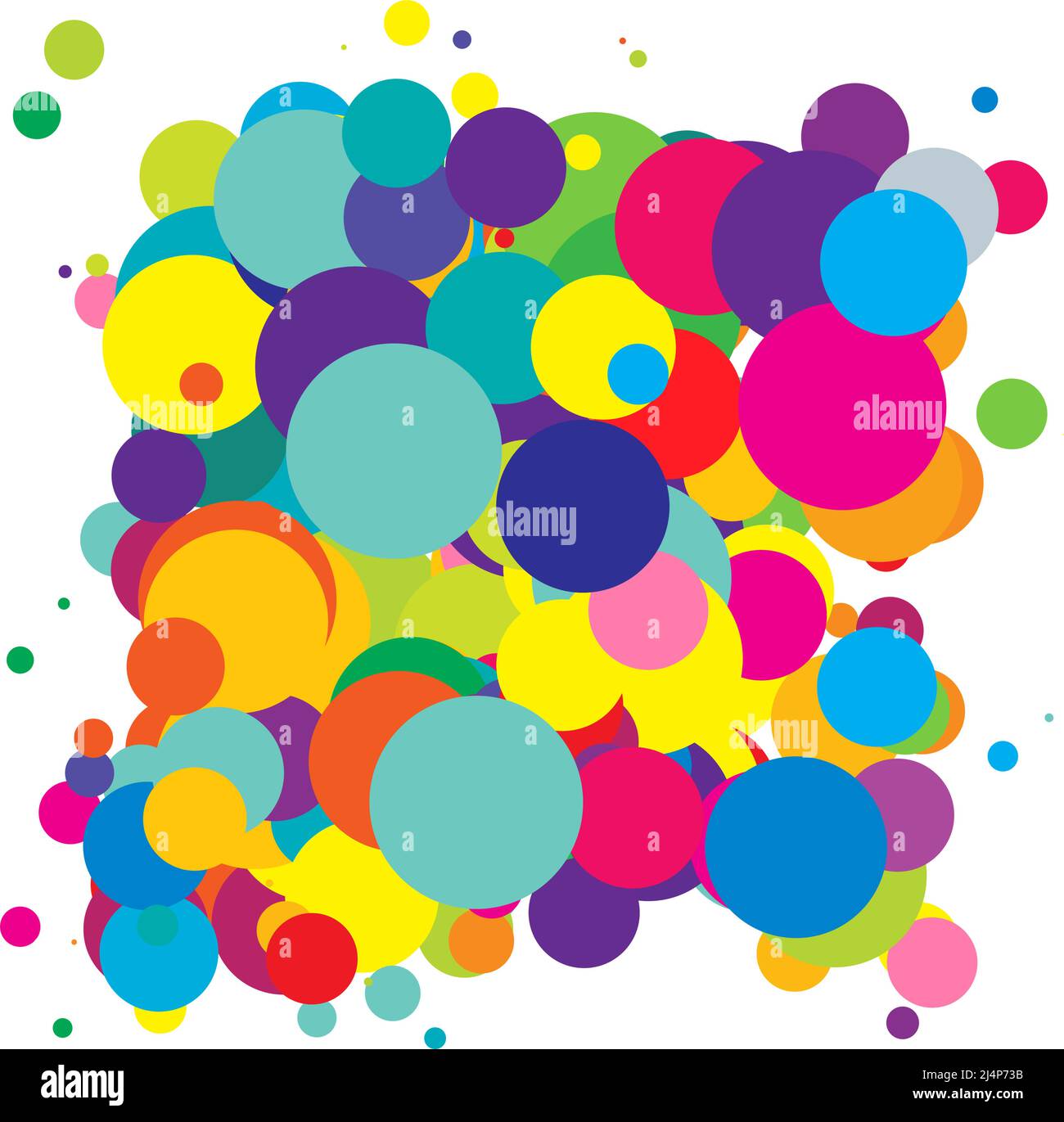 Abstract overlapping circles pattern vector illustraiton. Stock vector ...