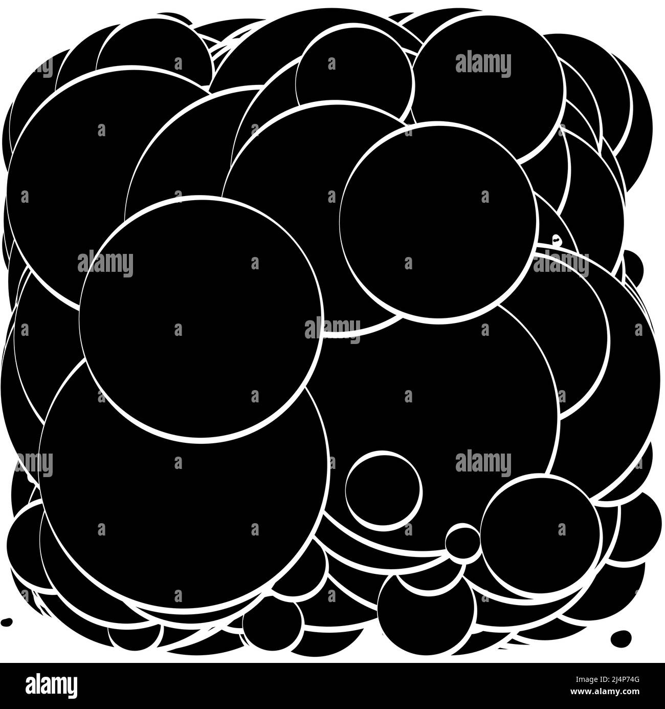 Abstract overlapping circles pattern vector illustraiton. Stock vector ...