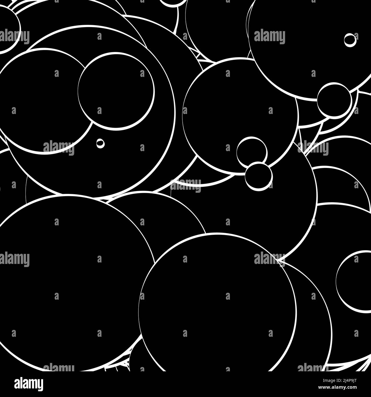 Abstract overlapping circles pattern vector illustraiton. Stock vector