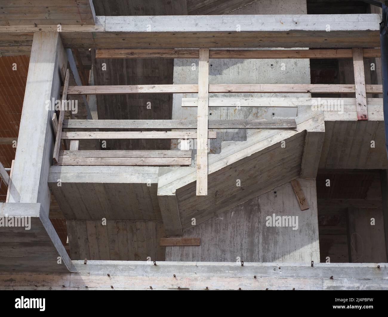 structure of reinforced concrete building during construction Stock ...