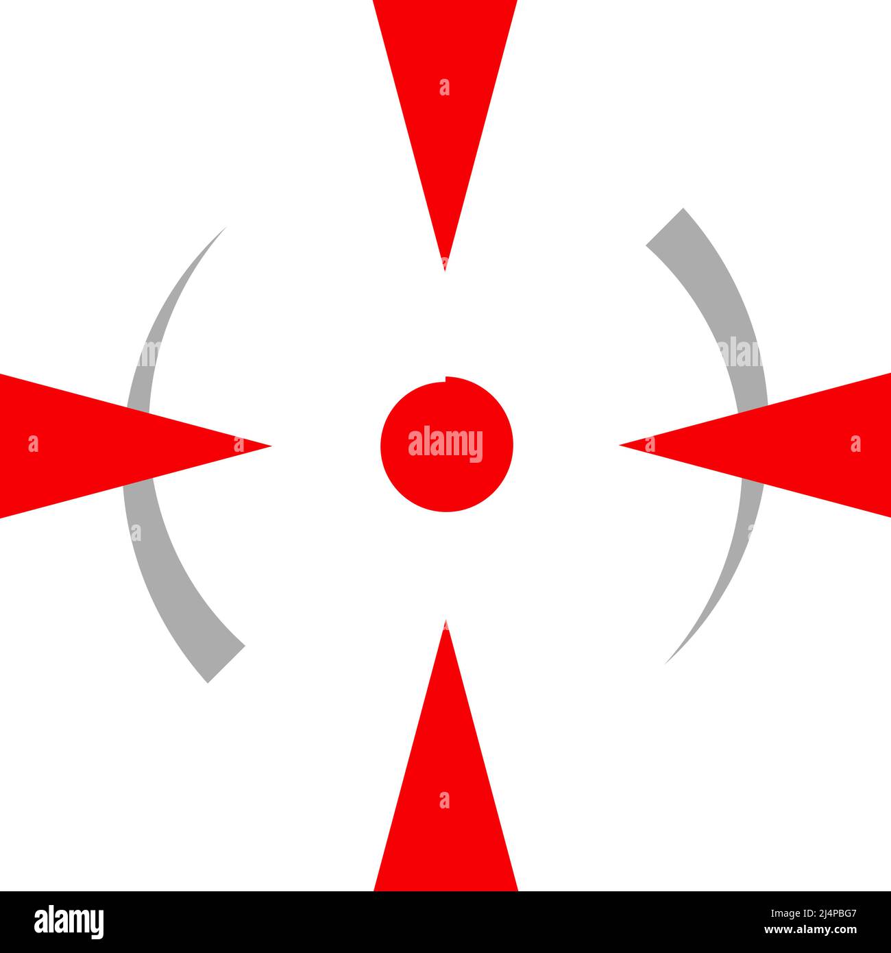 Crosshair, target mark icon vector illustration. Stock vector ...