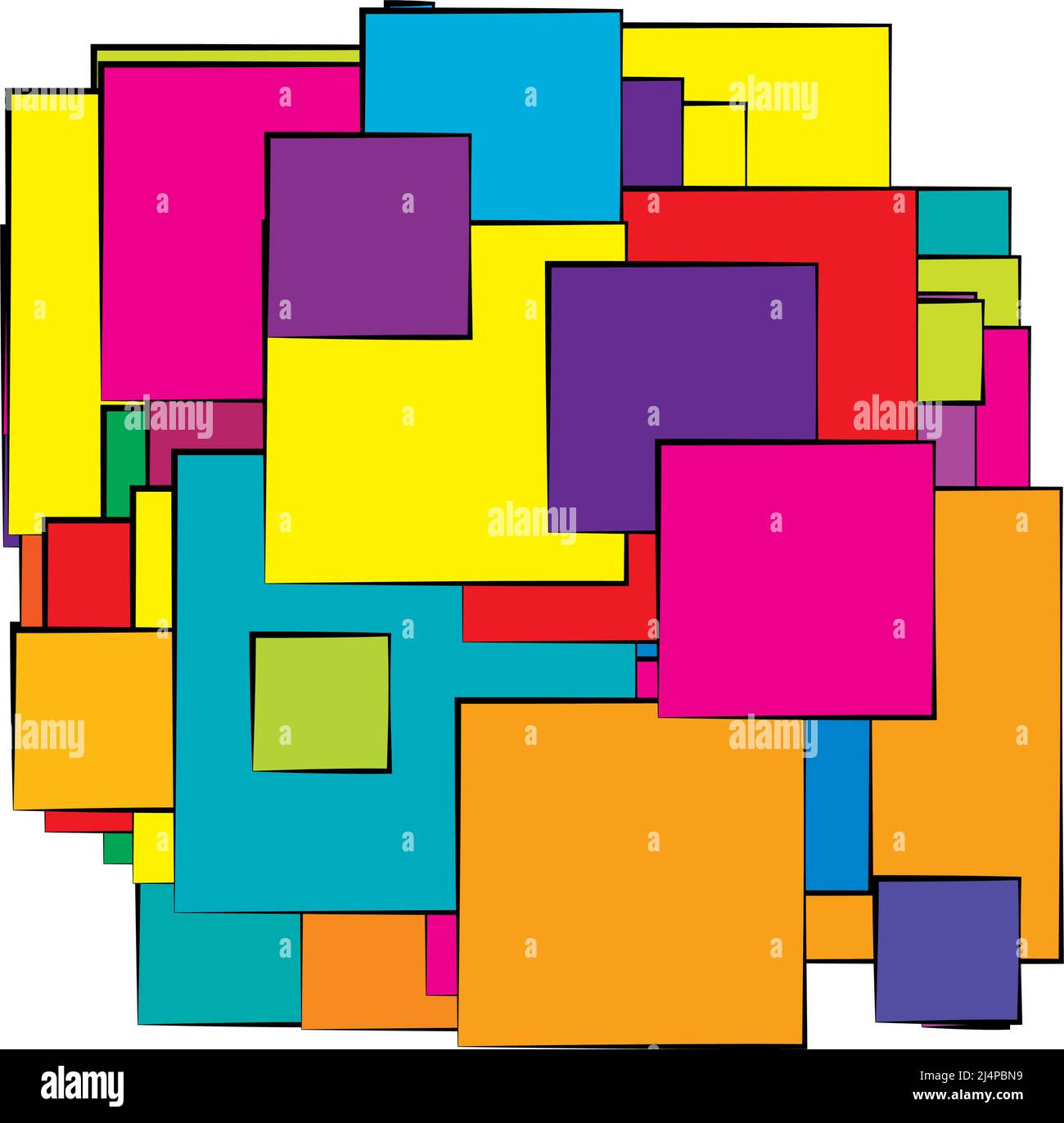 Abstract overlapping squares pattern vector illustraiton. Stock vector ...