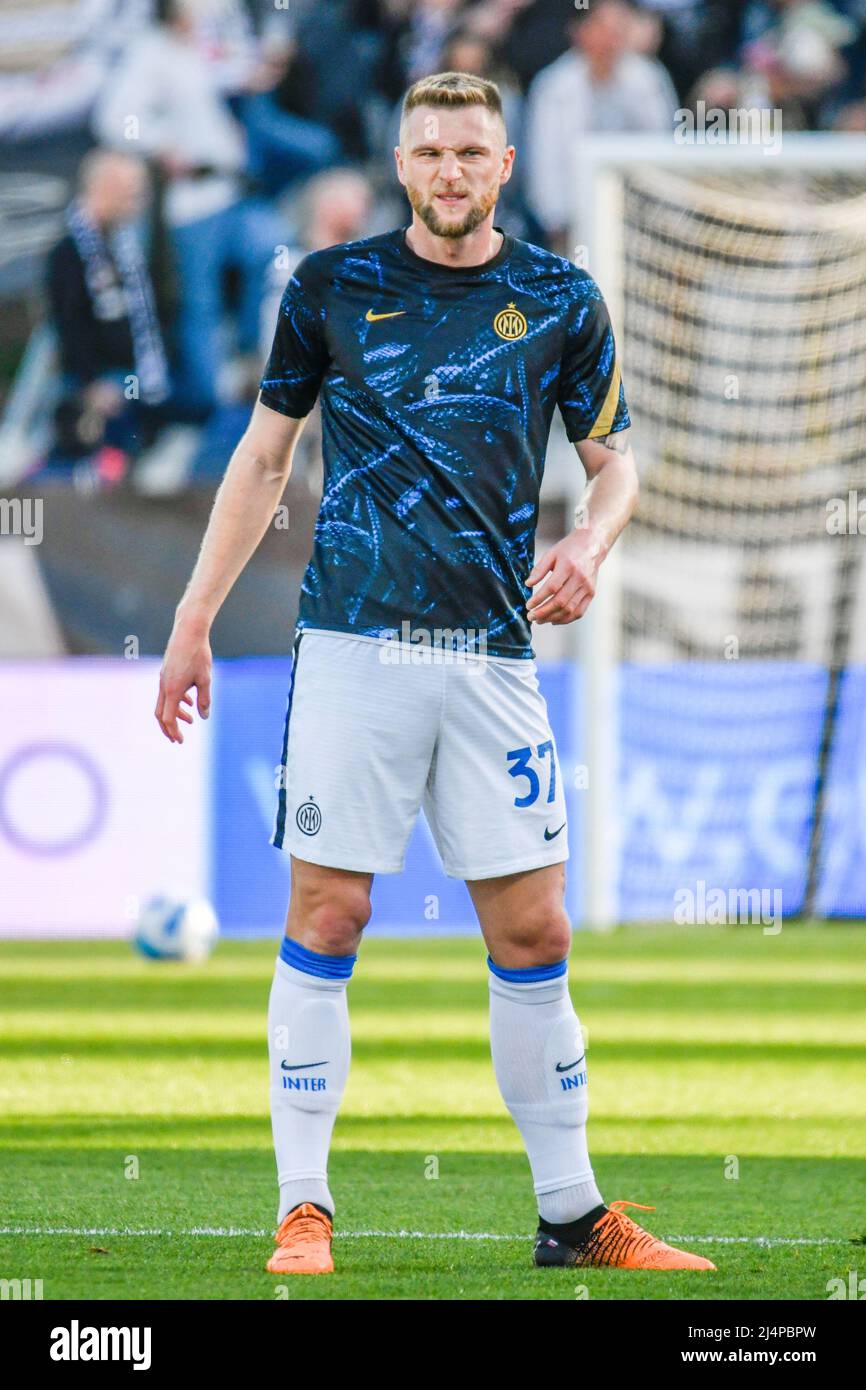 La Spezia, Italy. 15th Apr, 2022. Inter's Milan Skriniar during Spezia  Calcio vs Inter - FC Internazionale, italian soccer Serie A match in La  Spezia, Italy, April 15 2022 Credit: Independent Photo