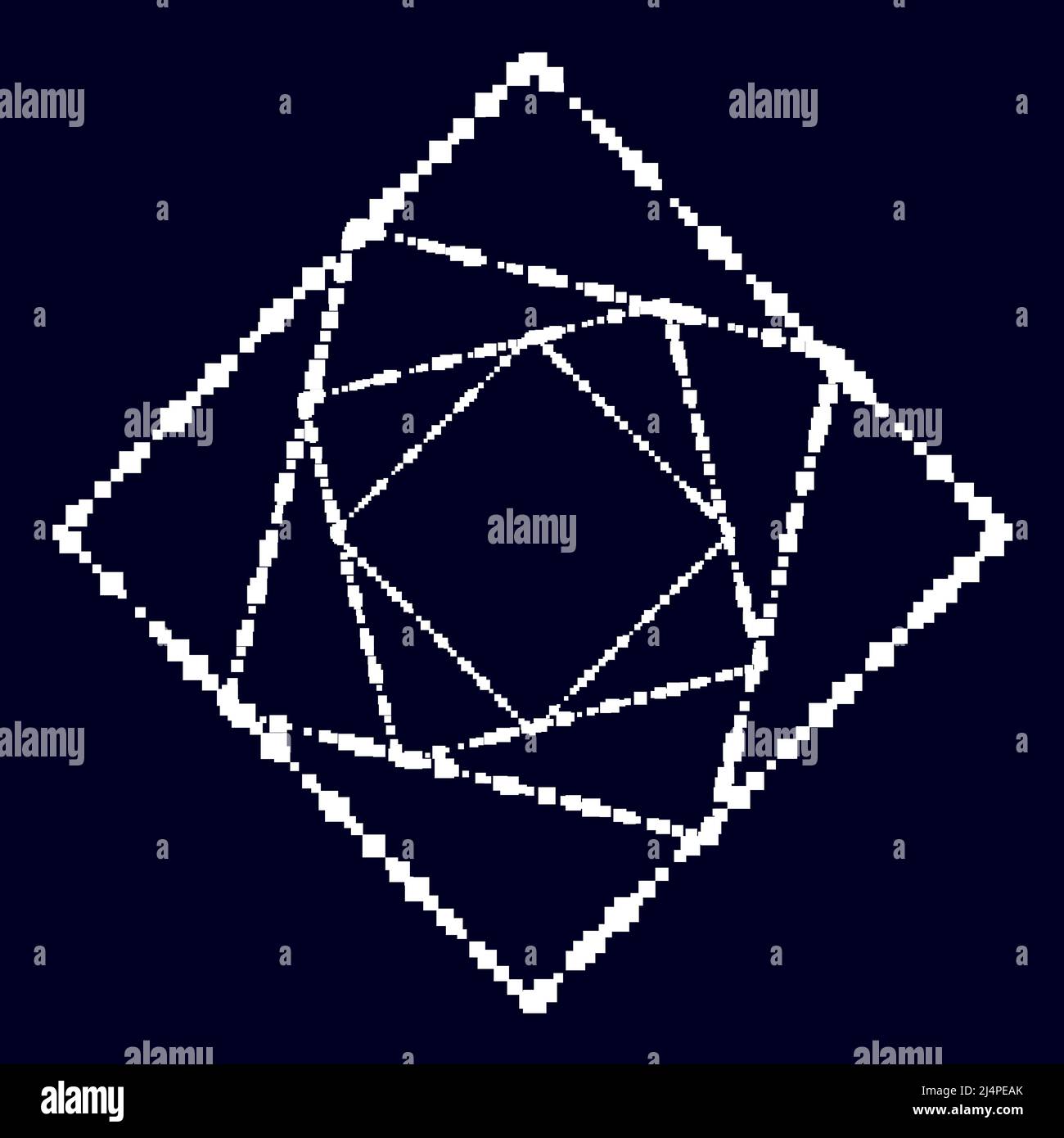 Square Random Drawing Squares random, scattered shapes element. Stock vector illustration ...