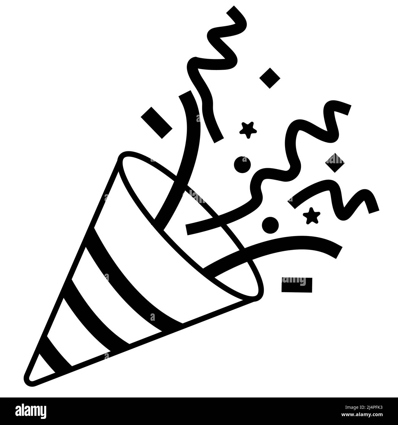 confetti clip art black and white