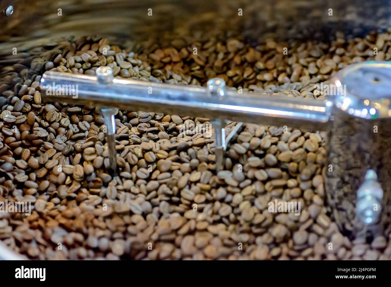 Coffee Roasting Machine. Shallow depth of field Stock Photo Alamy