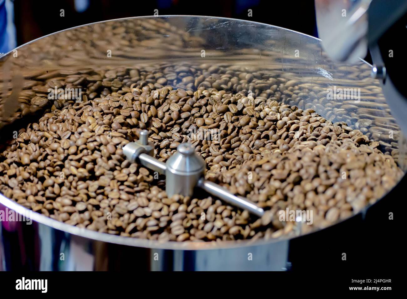 Coffee Roasting Machine. Shallow depth of field Stock Photo Alamy